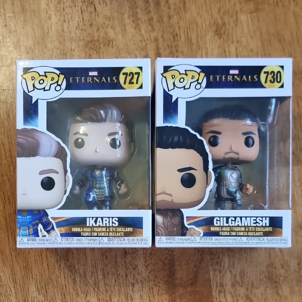 Funko Pop! Marvel Eternals Ikaris and Gilgamesh Figures - #727 & #730